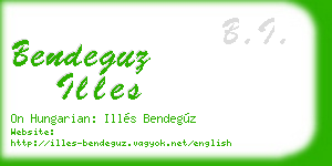 bendeguz illes business card